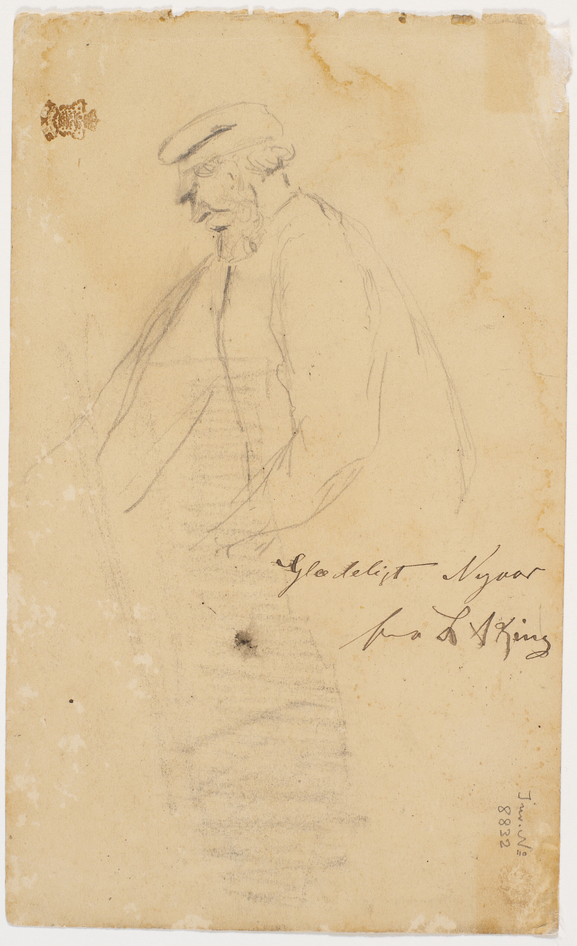 Teglværksarbejder i halvfigur, profil m.v.